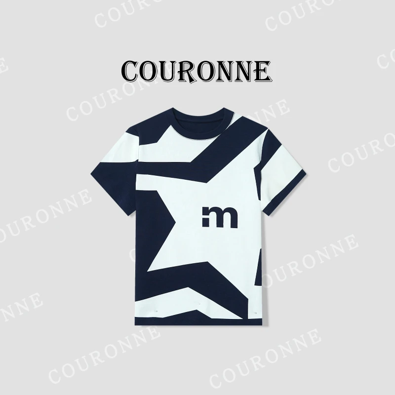 【桐桐】-潮牌设计感潮酷修身百搭圆领短袖打底上衣31703