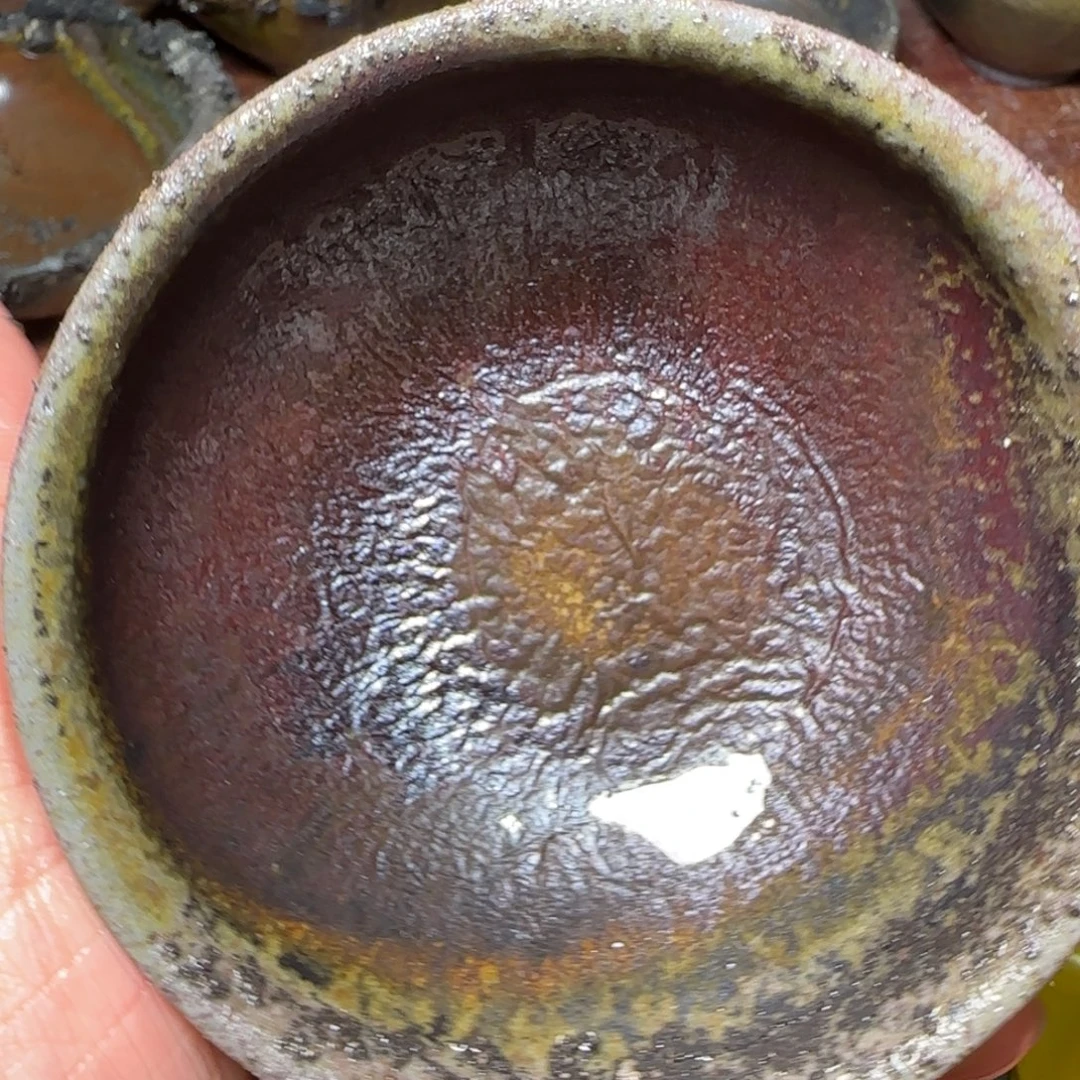 柴烧建盏茶盏茶杯287