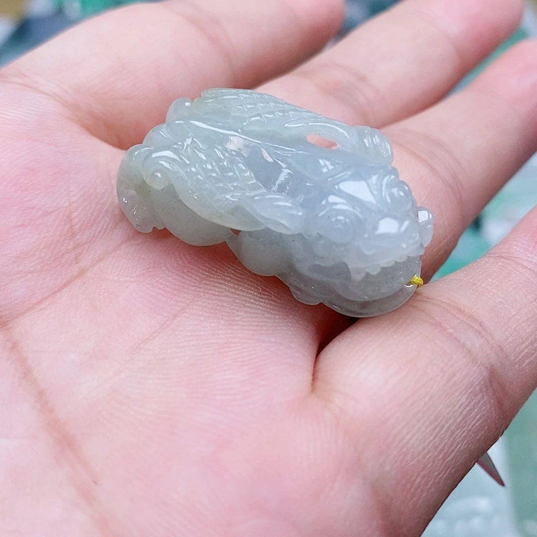 颈饰未镶嵌翡翠天然缅甸翡翠A货貔貅