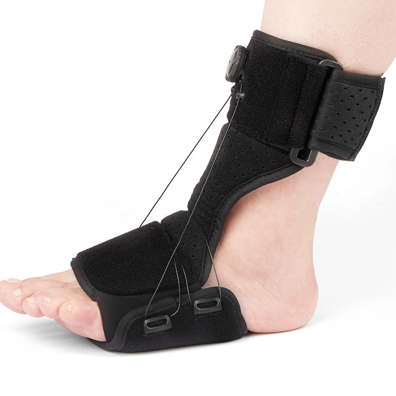脚踝足内外翻矫正器足托足下垂夜用脚踝固定支具夹板防护户外轻便