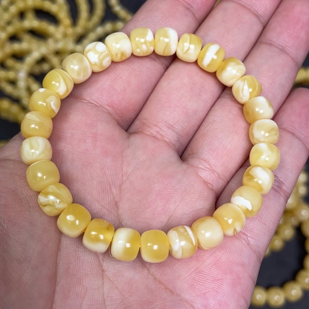 蜜蜡未镶嵌裸石蜜蜡手串8.3mm