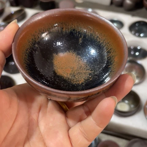 茶盏建阳建盏微瑕柴烧