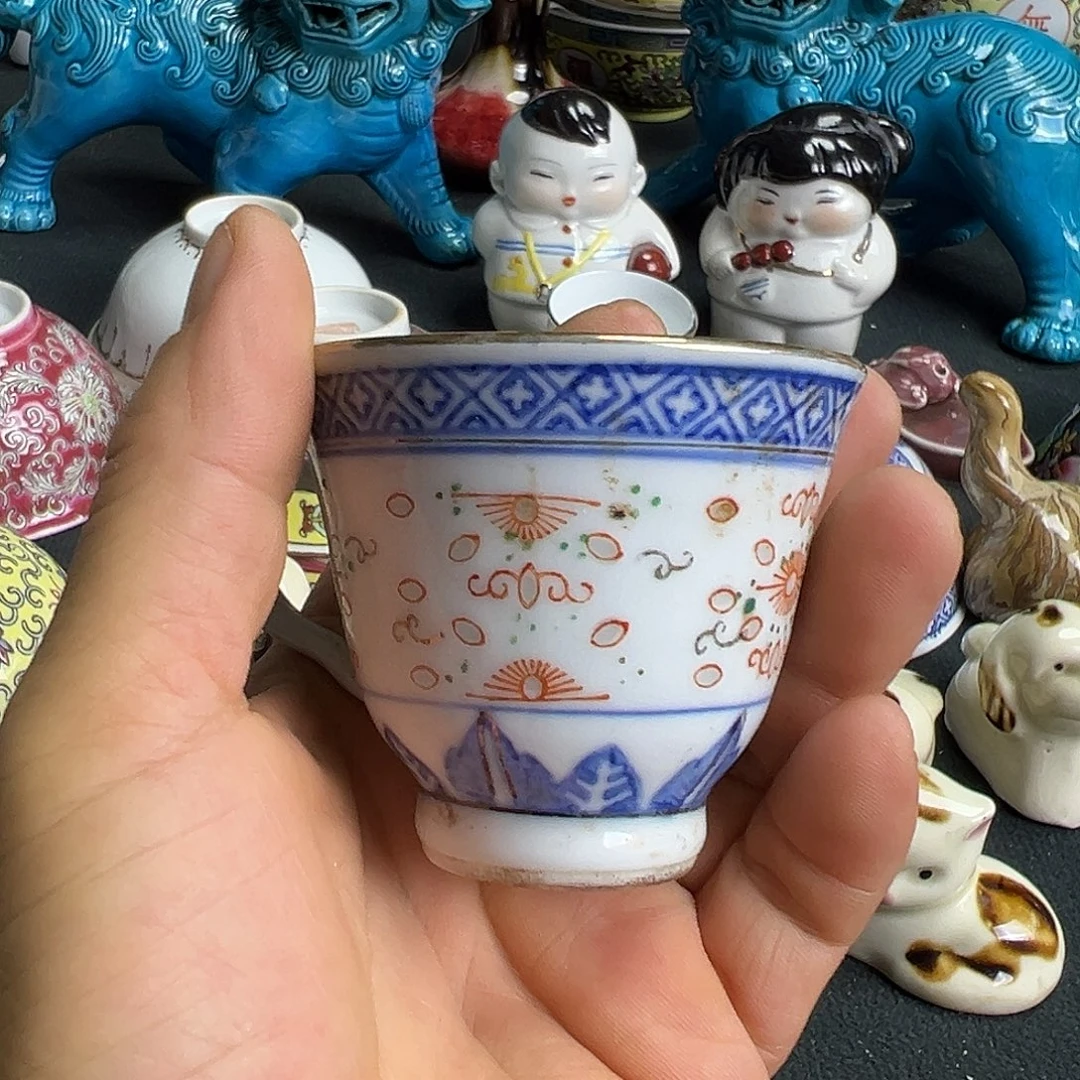 杯景德镇陶瓷耳杯