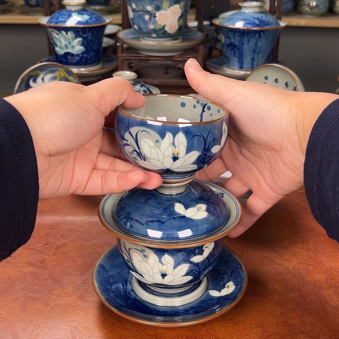 陳****盖碗景德镇陶瓷窑