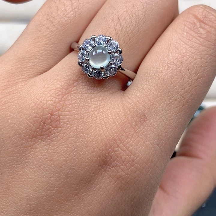 翡翠未镶嵌戒指戒指