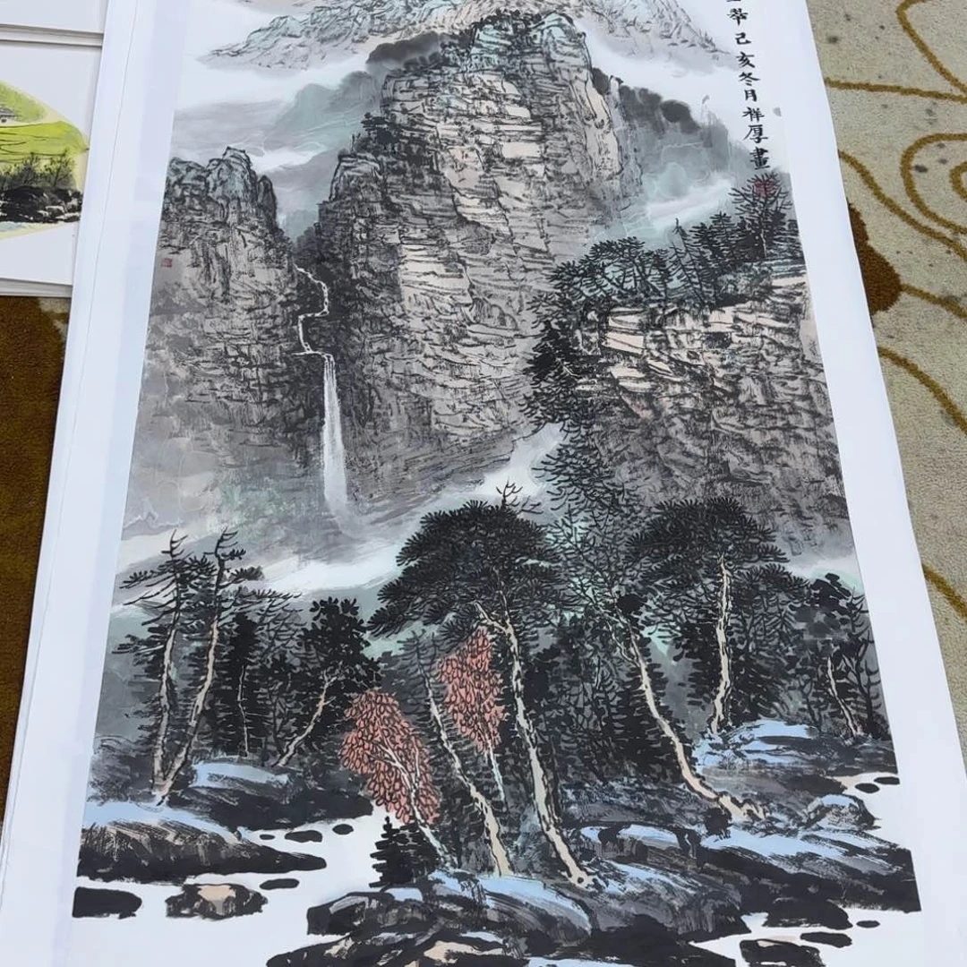马***义国画范祥厚老师四尺作品刘