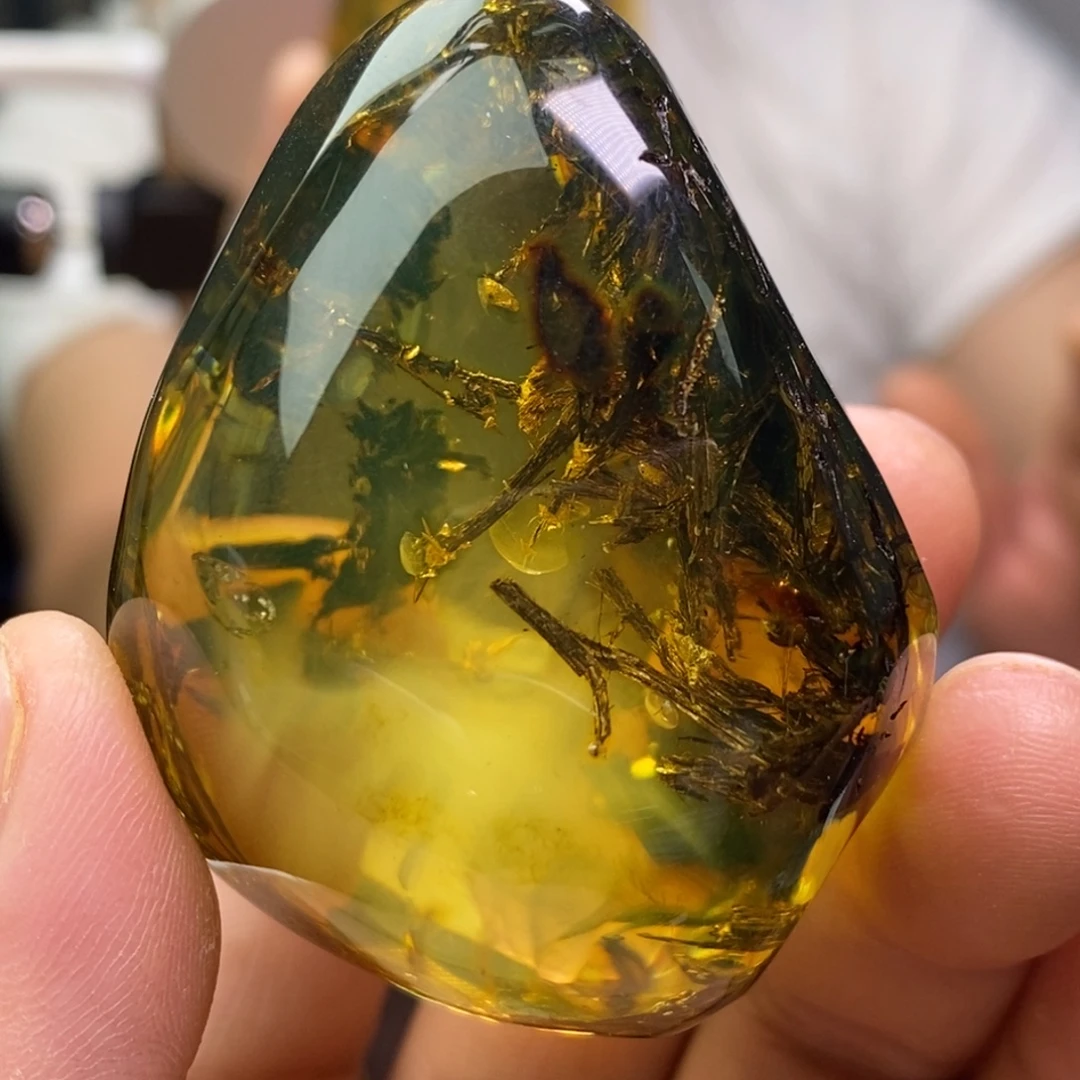 植物珀未镶嵌珠宝奇石