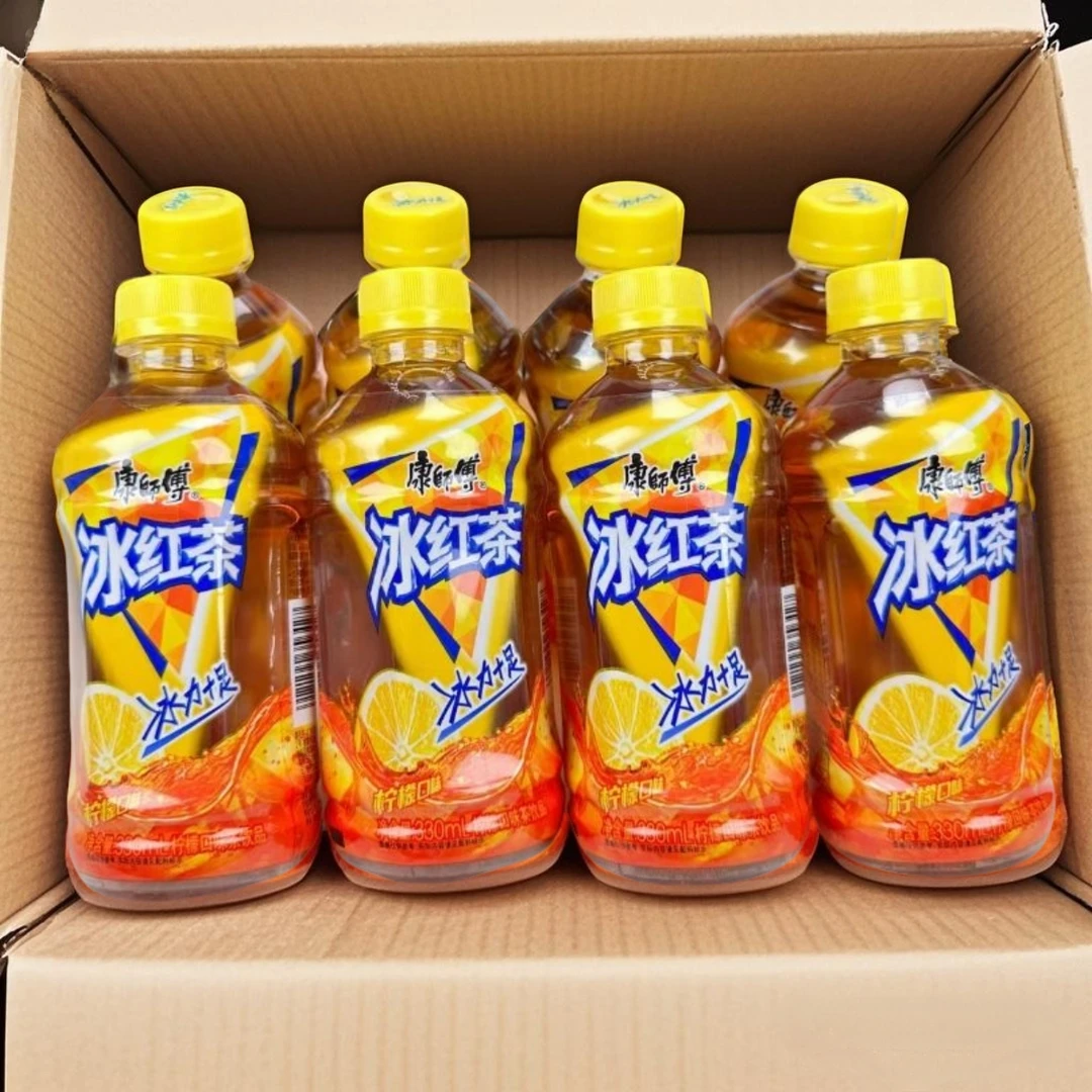 冰红茶330ml*6/12瓶康师傅整箱夏日饮品小瓶清爽柠檬味聚餐便携