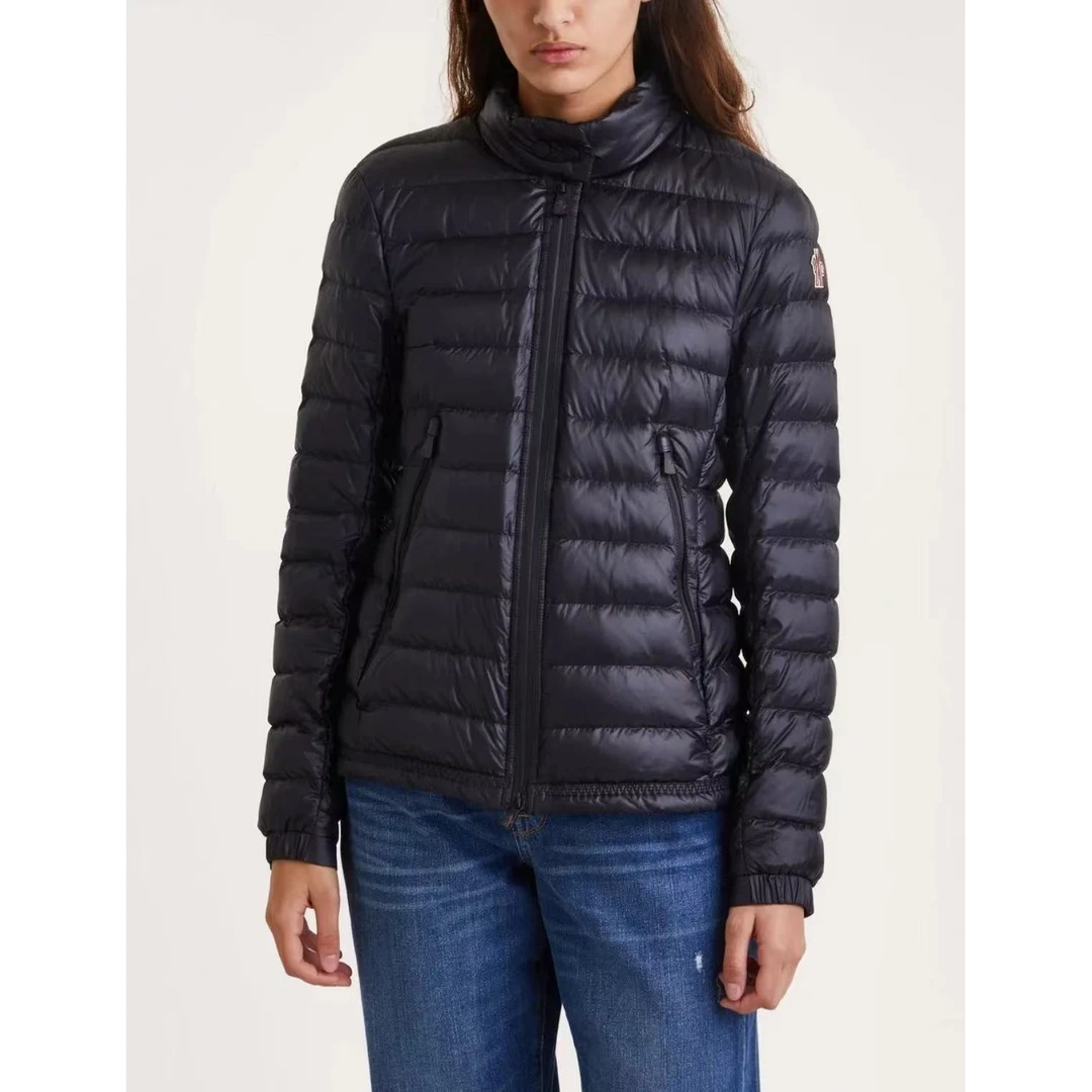 未使用 MONCLER 秋冬WALIBI亮面袖标羽绒服外套1A00005