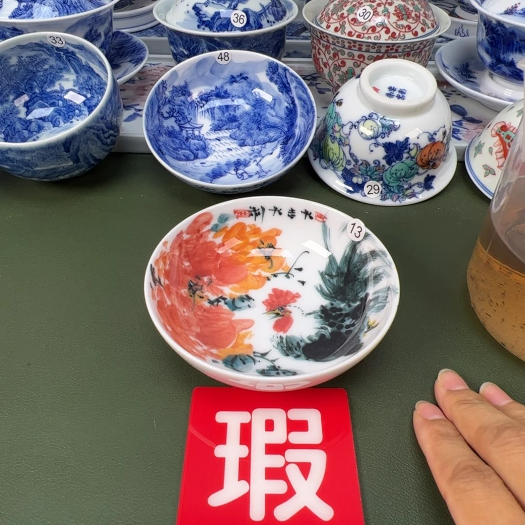 景德镇纯手工纯手绘茶具木木13