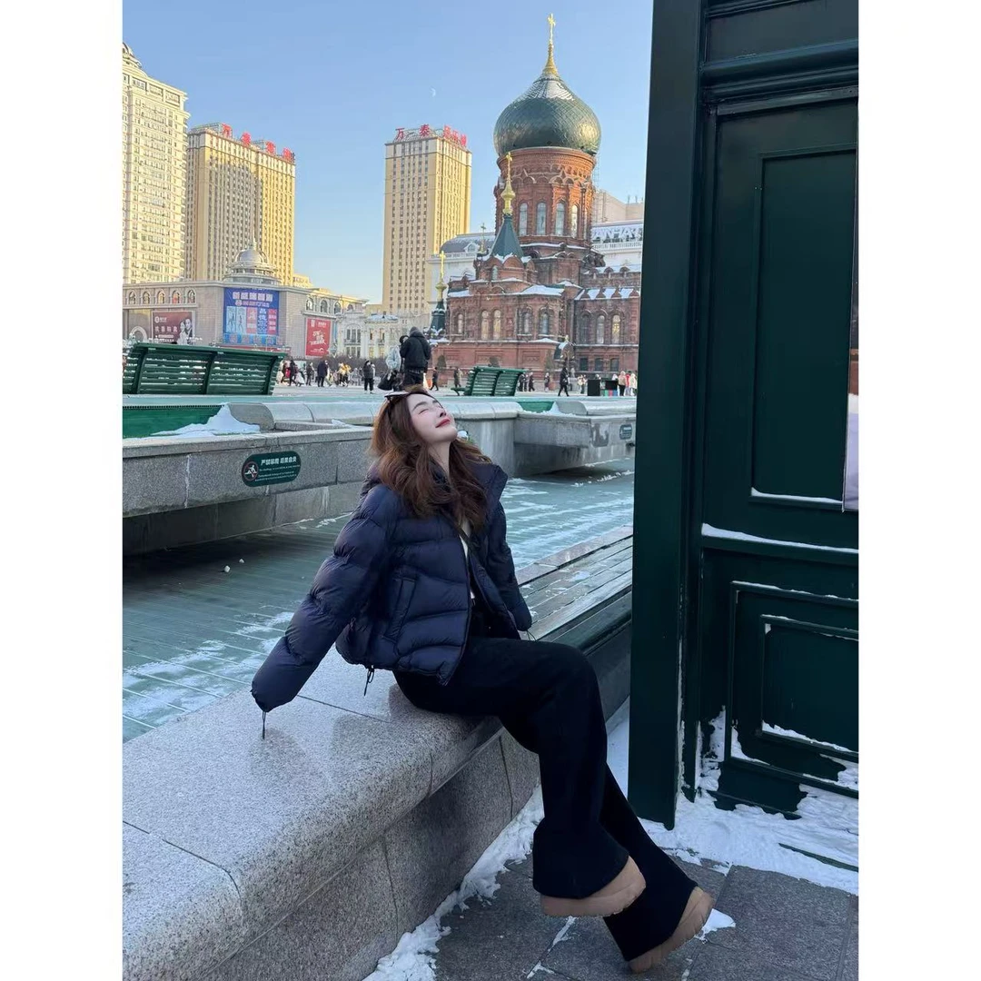 【泡芙连帽羽绒服】小允姐姐2025新款时尚高级羽绒服