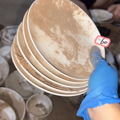 瓷片国营厂库存微瑕5个16厘米60