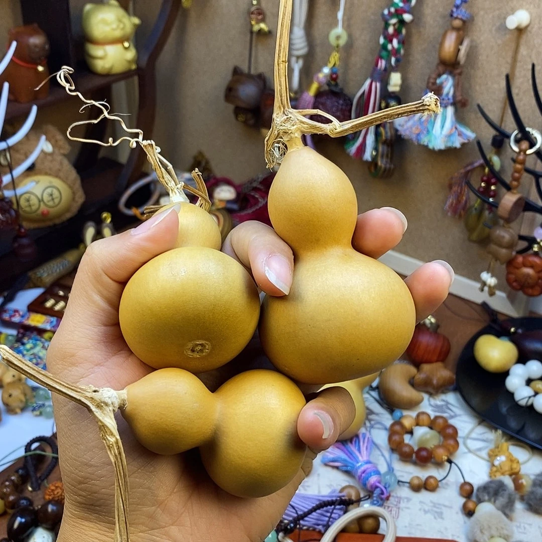 木质类天然葫芦手把摆件