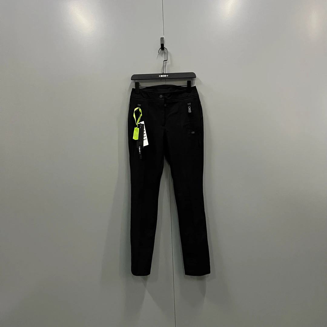 99新 MONCLER tt5 黑色高腰修身长裤 40码/98新/610177