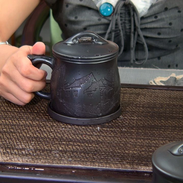 茶杯紫砂高货放漏