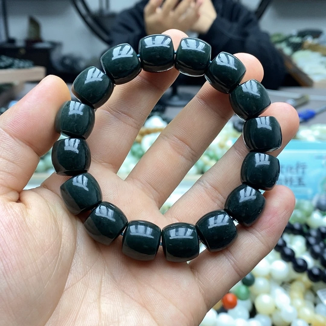 和田玉未镶嵌手串纯天然和田玉且末14zq