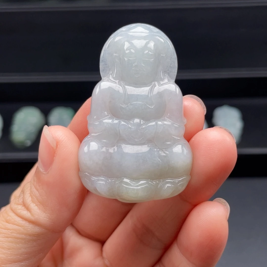 翡翠未镶嵌颈饰缅甸翡翠A挂件