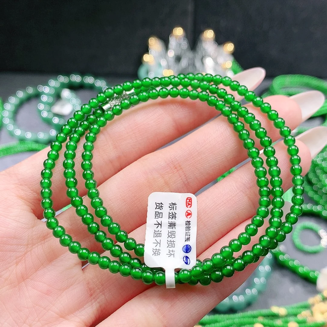 翡翠未镶嵌手链项链