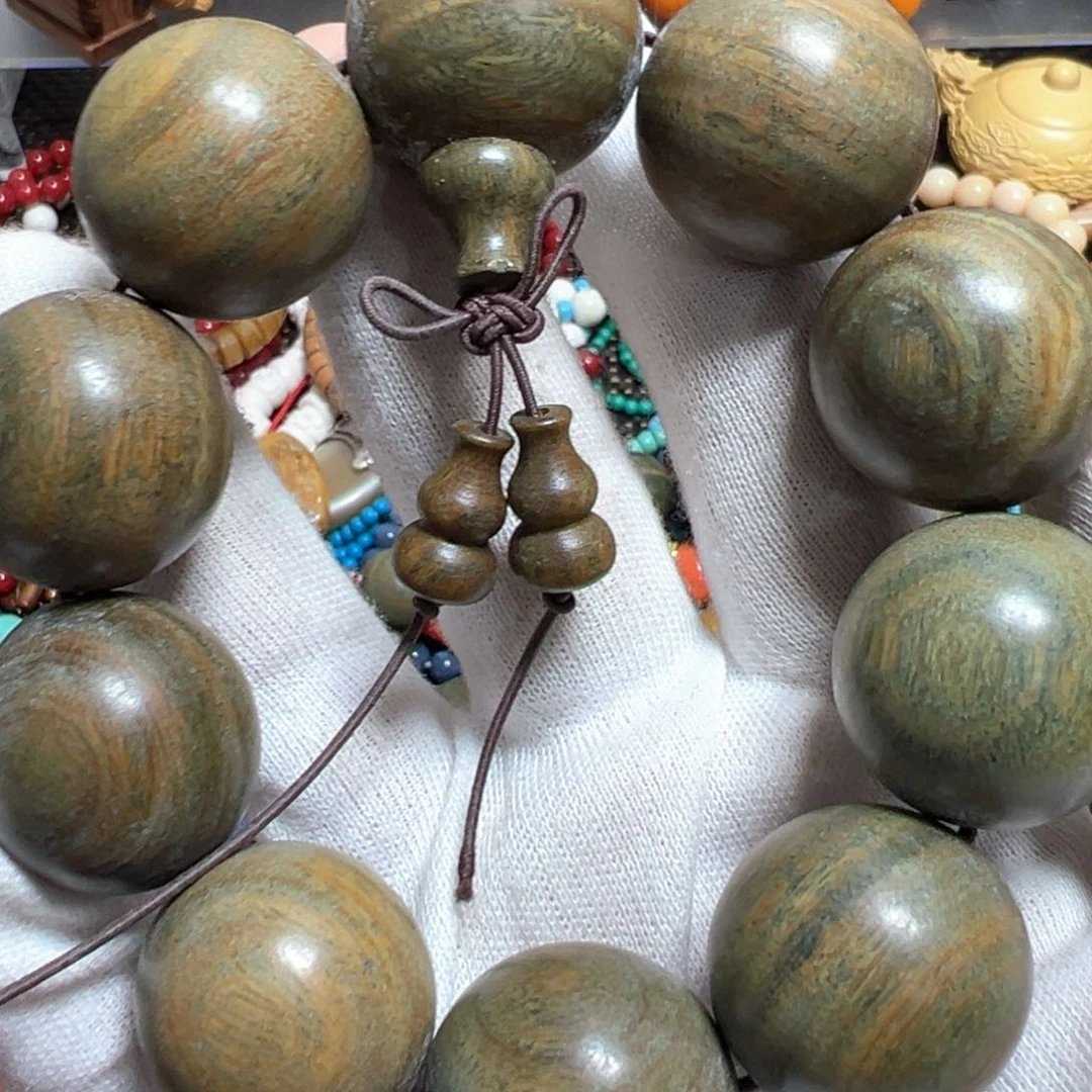 非洲檀香无事牌25单圈手串