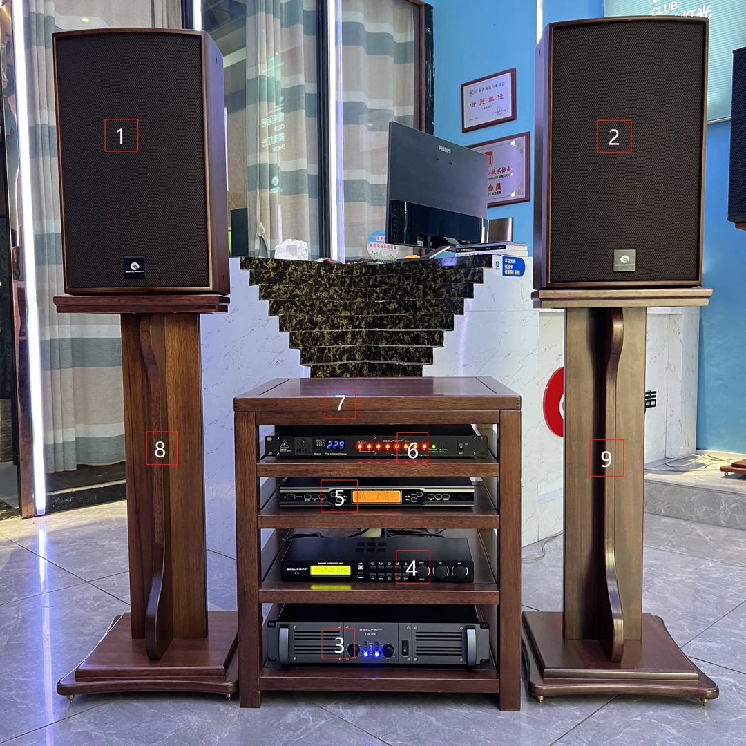茶室客厅 Hi-Fi视唱K歌音响套装打包售九件套/五件套（不包邮）