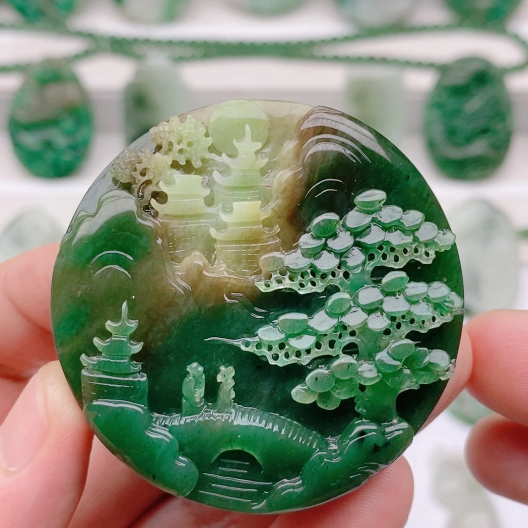 独山玉未镶嵌颈饰