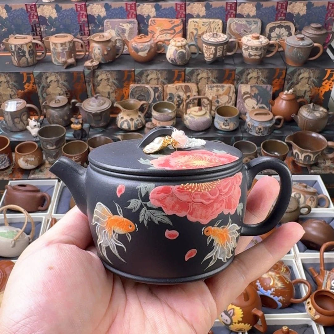 茶壶紫砂150ml原矿精工半手