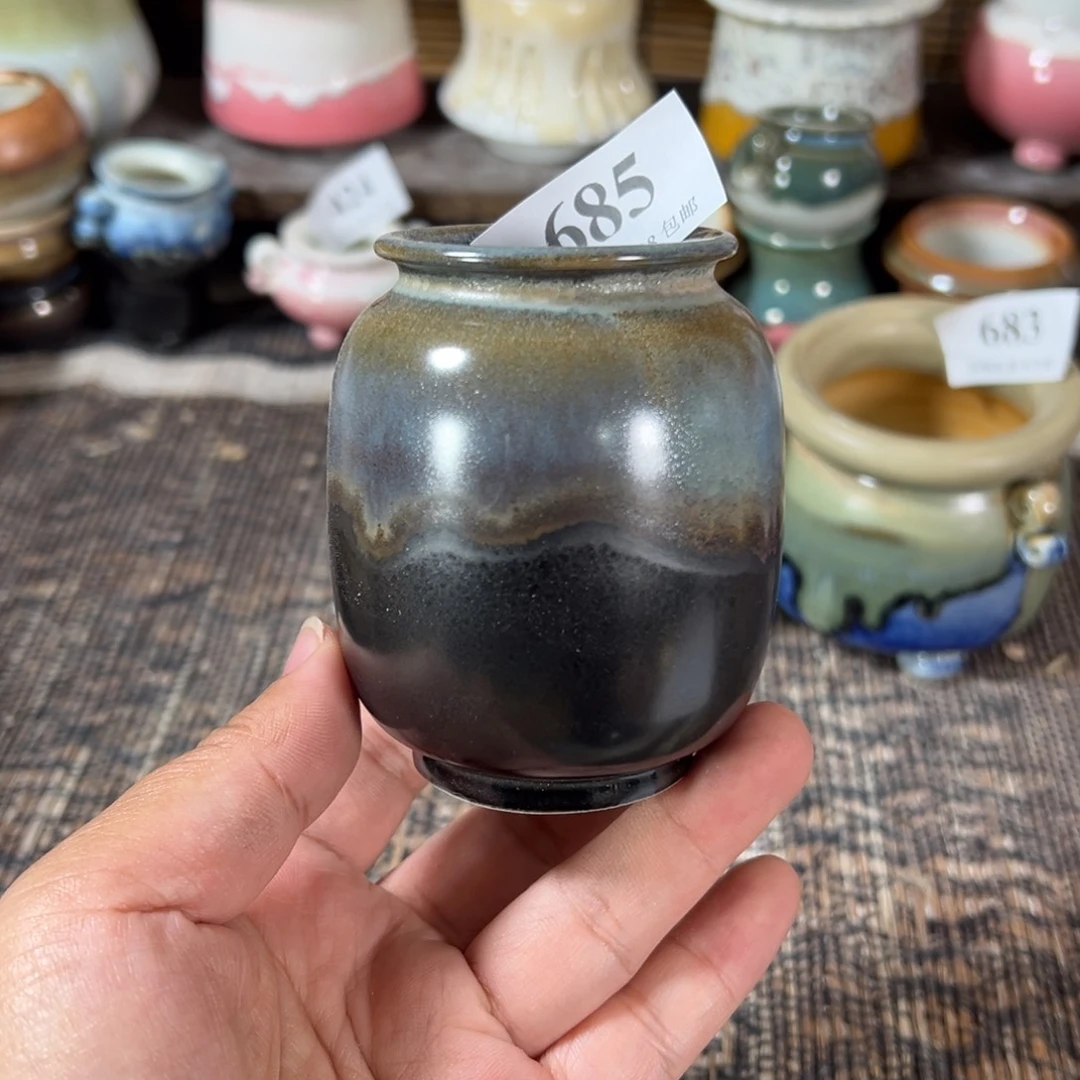 口4高7 手工花盆满30包邮