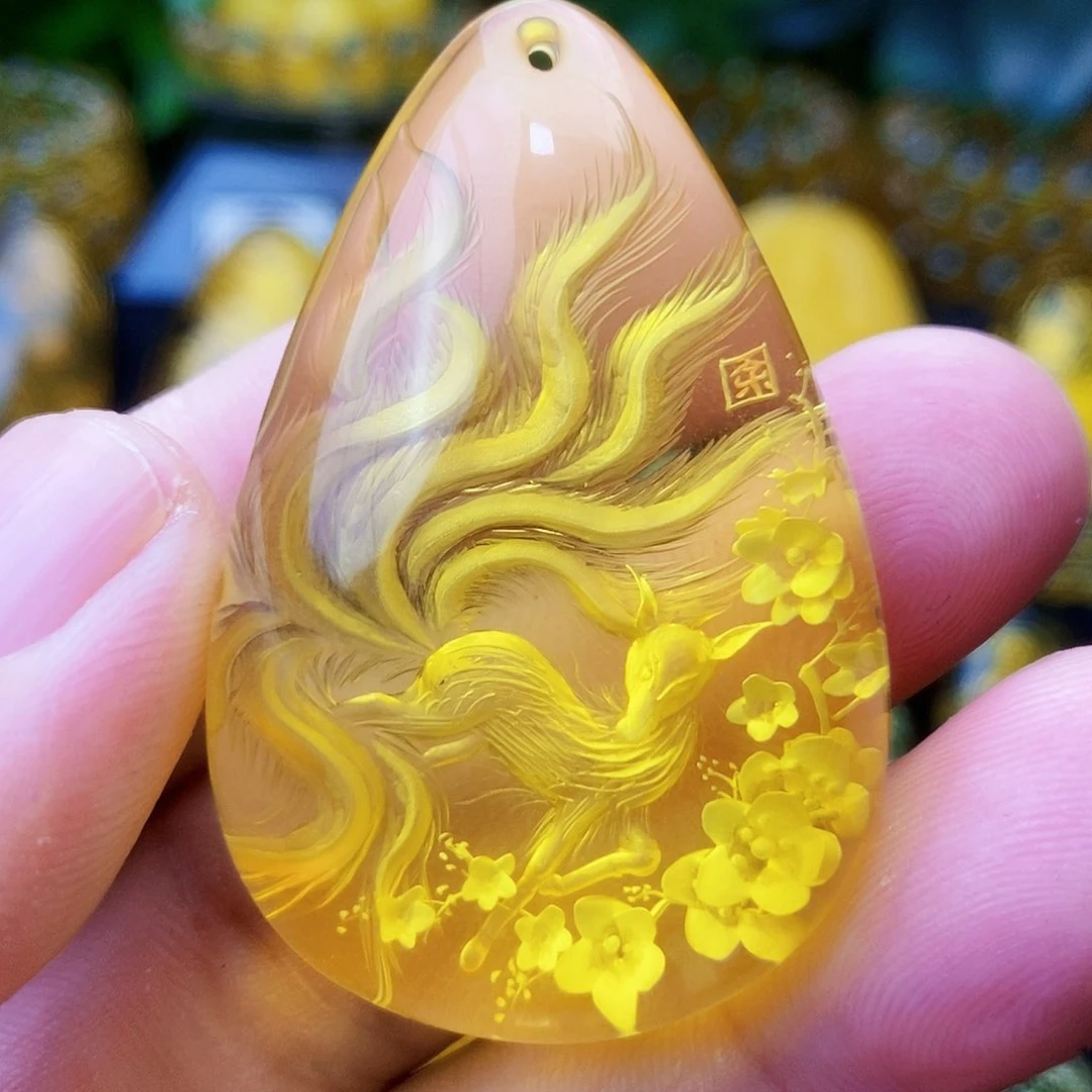 【闪购商品】金珀吊坠(不含链)未镶嵌