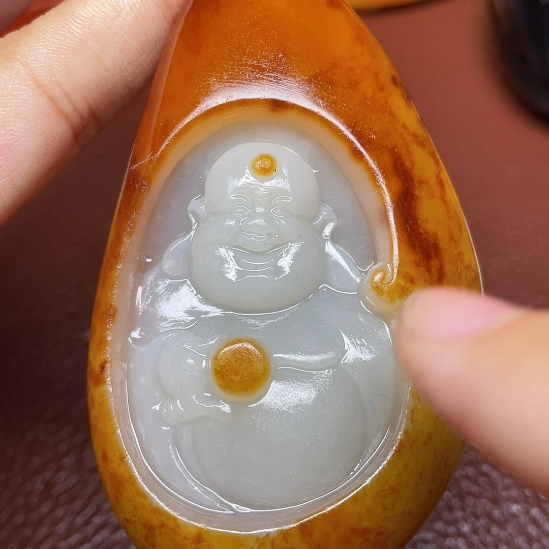 和田玉颈饰未镶嵌焦****8