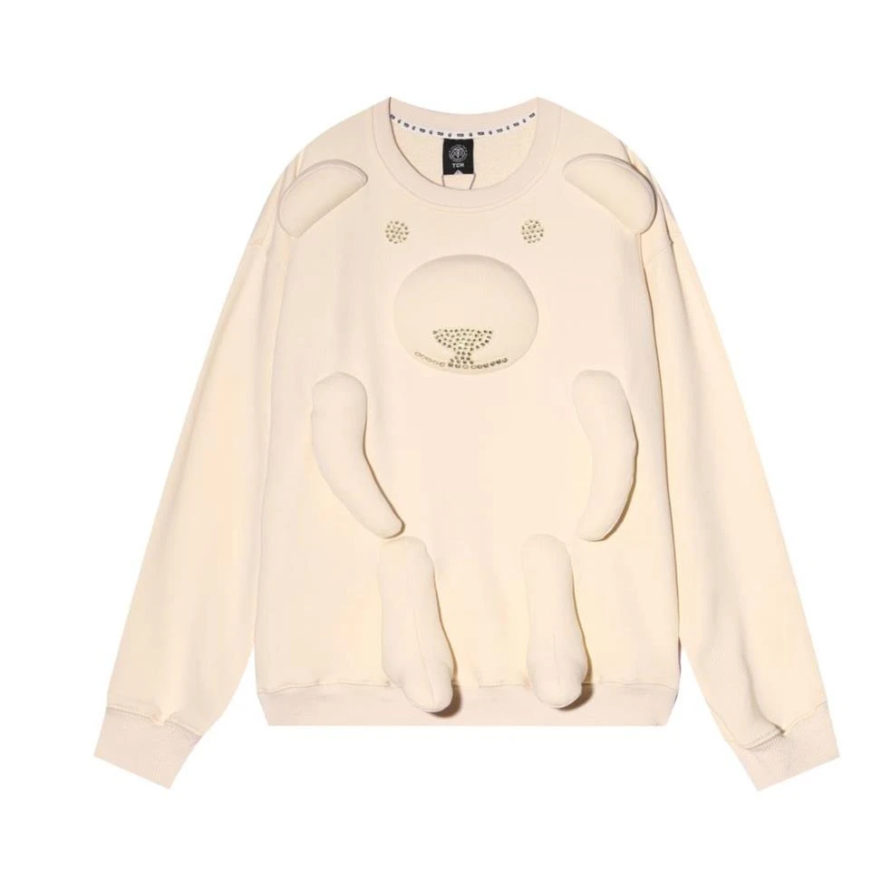 线上潮牌-TECHNO CHILLOUT HOUS小熊玩偶童趣米色卫衣T66A118113