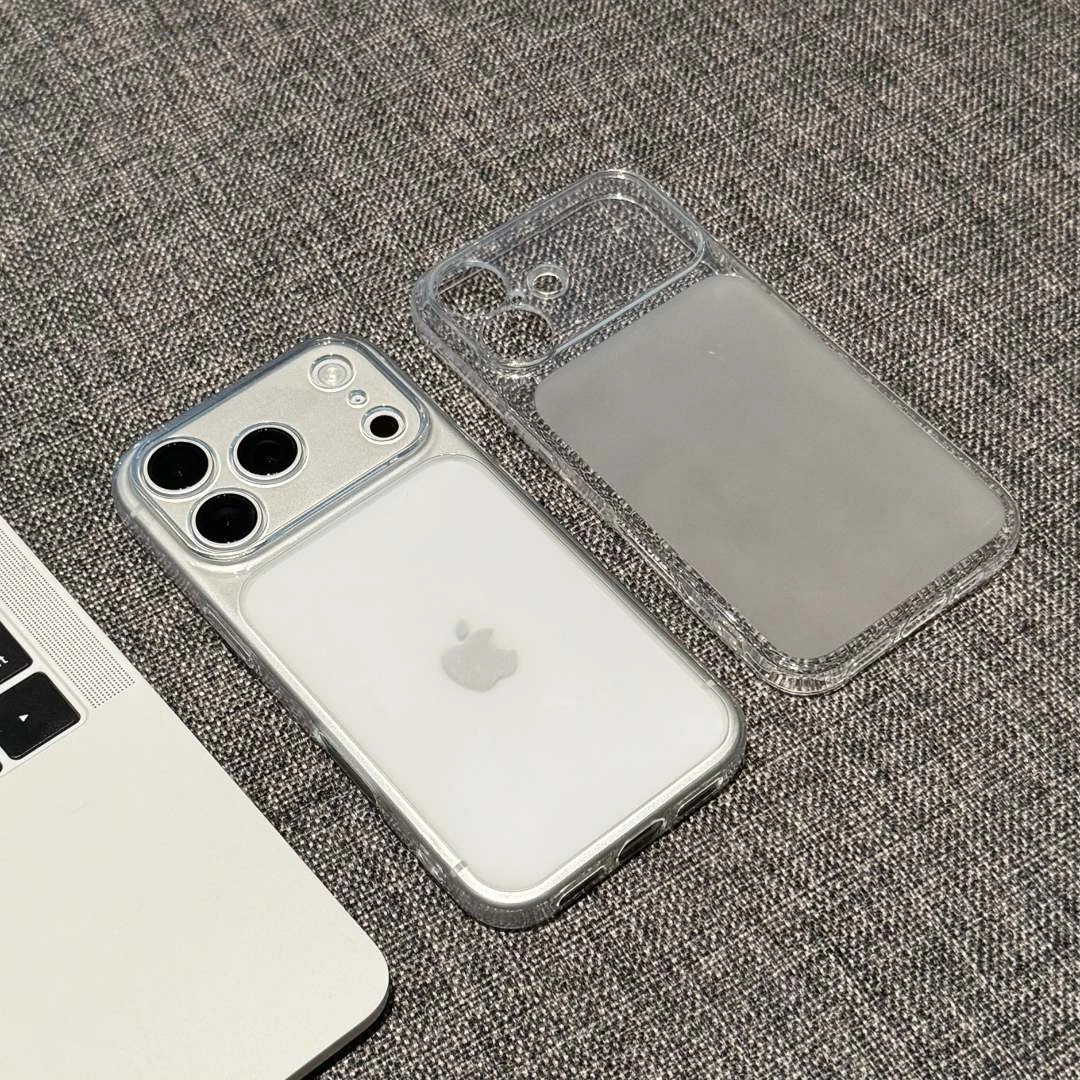 飞虎胜透明秒变17大视窗适用苹果17手机壳iPhone16简约15/14/13套