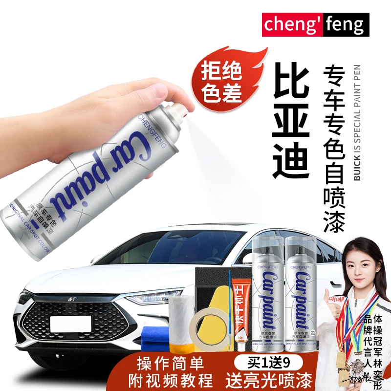 10.比亚迪d1汉dmi海豚海豹海鸥驱逐舰汽车白色颜色修补珍珠白