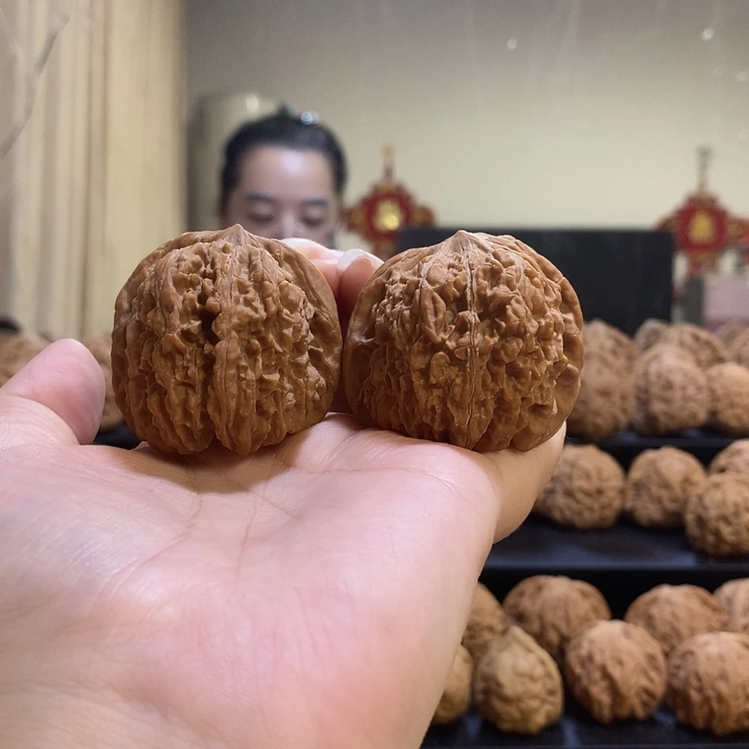 把件文玩核桃42边137狮子头