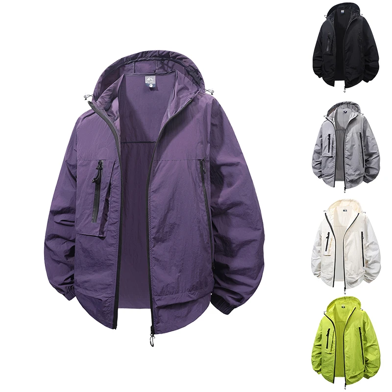 情侣款夏季薄款防晒衣宽松速干冰爽防晒服J911