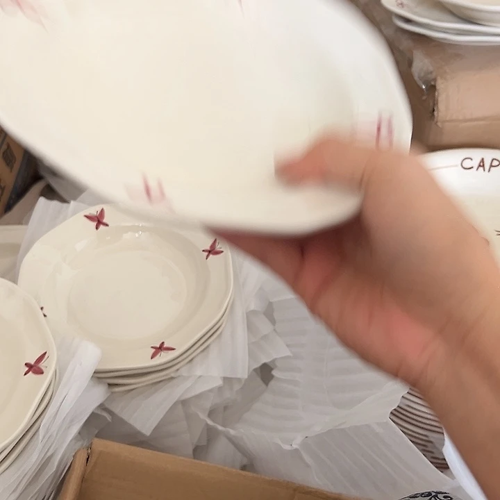 瓷片默认瑕疵商品蝴蝶结4个