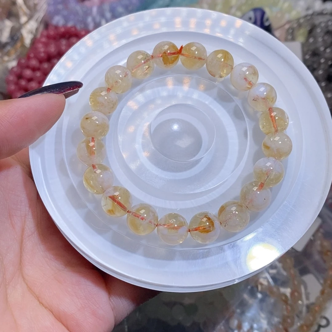 【闪购商品】水晶手链银S925镶嵌黄水204