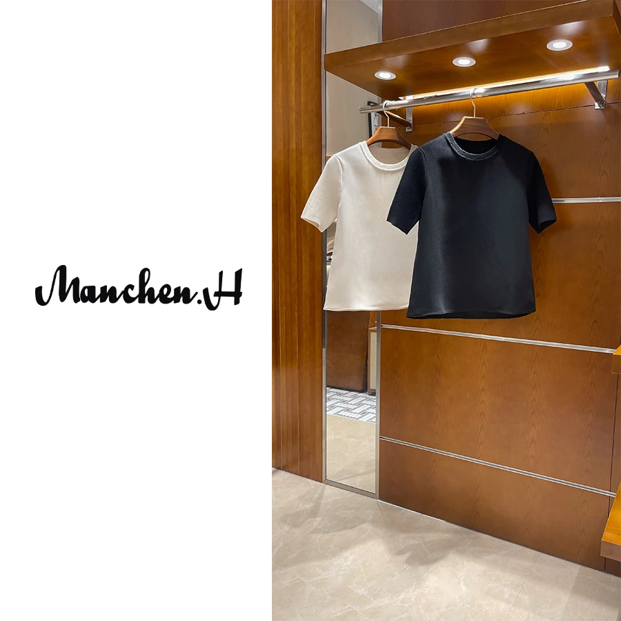 曼辰manchenh‘’自由之城‘’意大利进口特种面料超强质感短袖