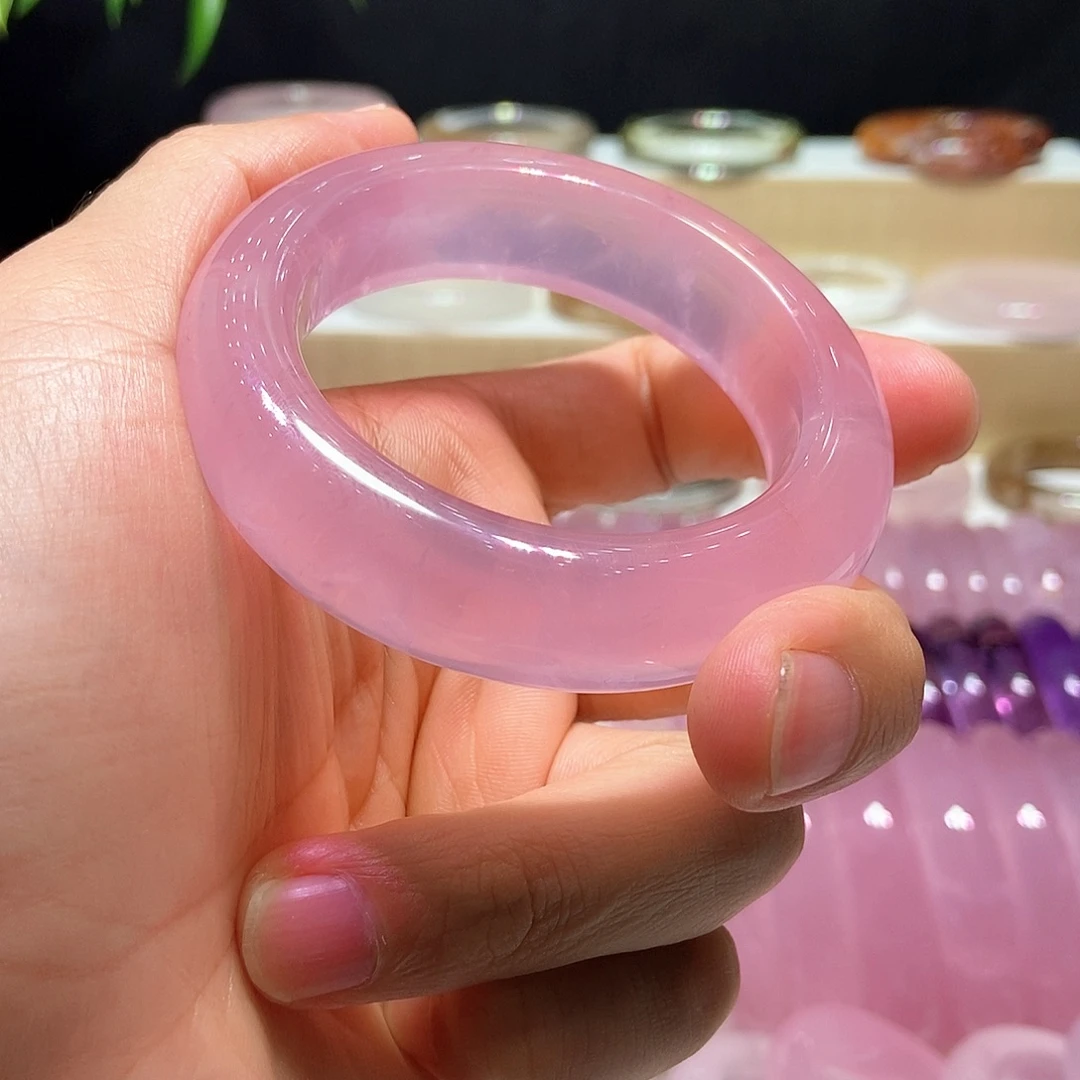 未镶嵌黄晶手镯52圈口