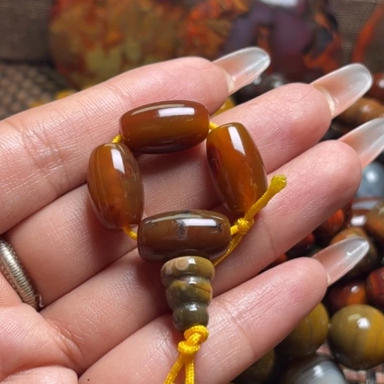 一***走玛瑙/玉髓项链未镶嵌