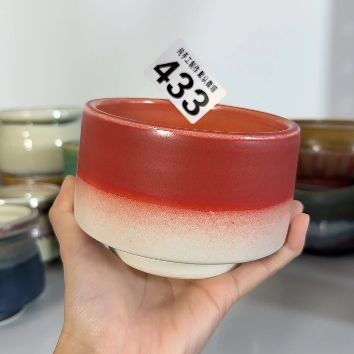 景德镇手工陶瓷盆 口10