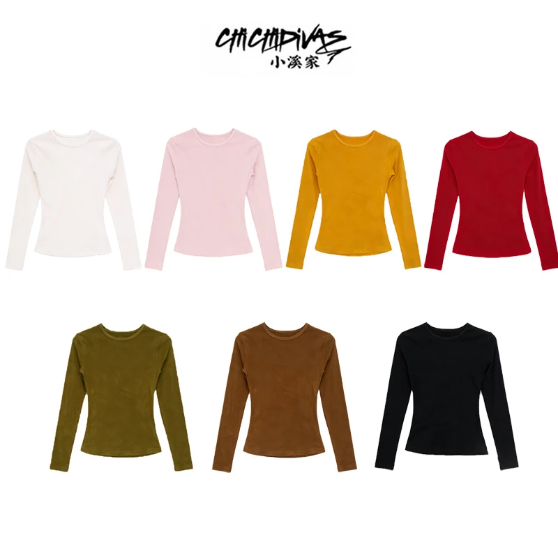 （小溪家）巨暖和巨舒服加厚冬季版高弹力圆领长袖善舞打底衫