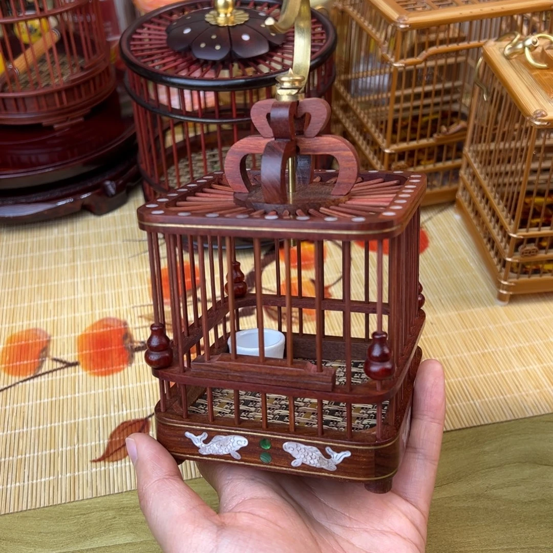 镶嵌贝壳蝈蝈笼方形