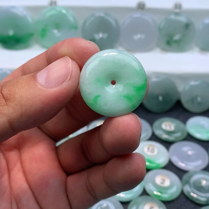 颈饰未镶嵌翡翠缅甸天然A货翡翠26.5-5.8