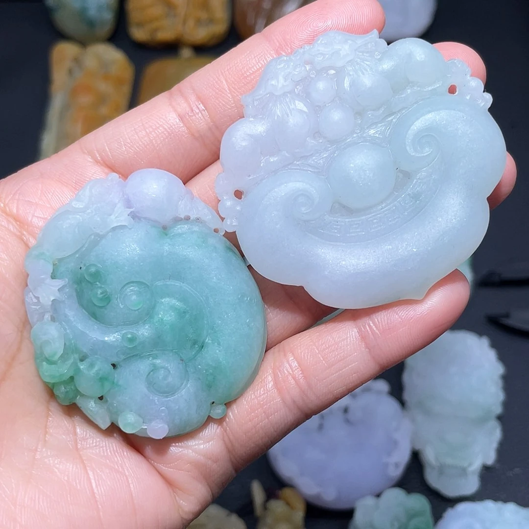 定制翡翠未镶嵌靖***也翡翠