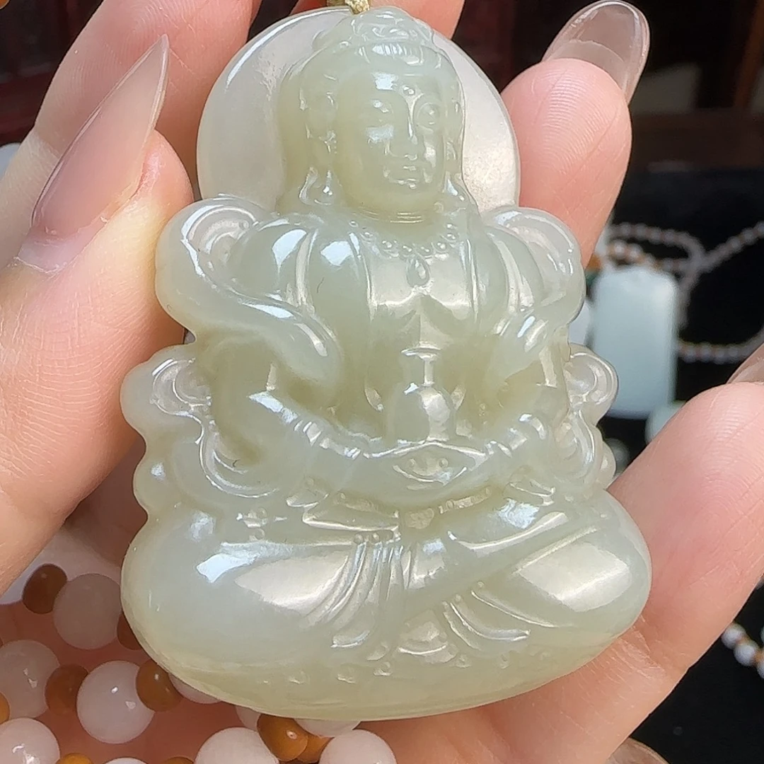 和田玉未镶嵌颈饰定制发货