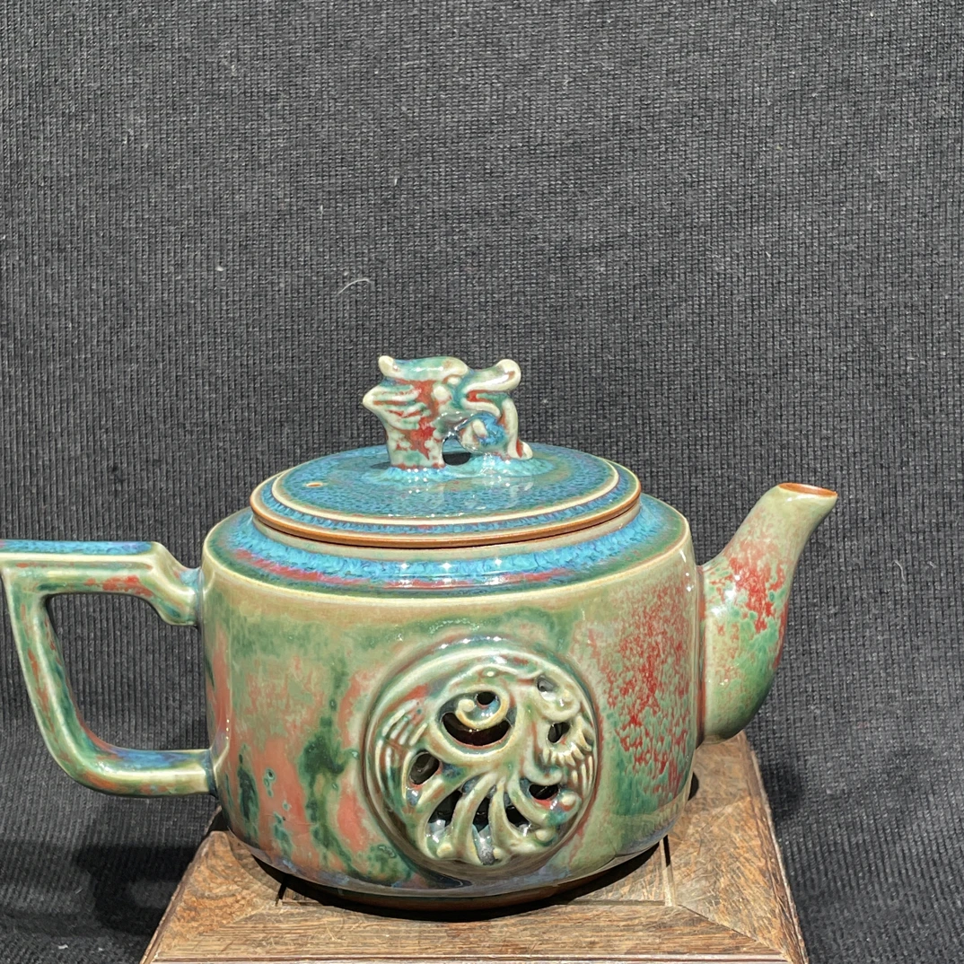 中国神垕钧瓷手工茶壶300cc