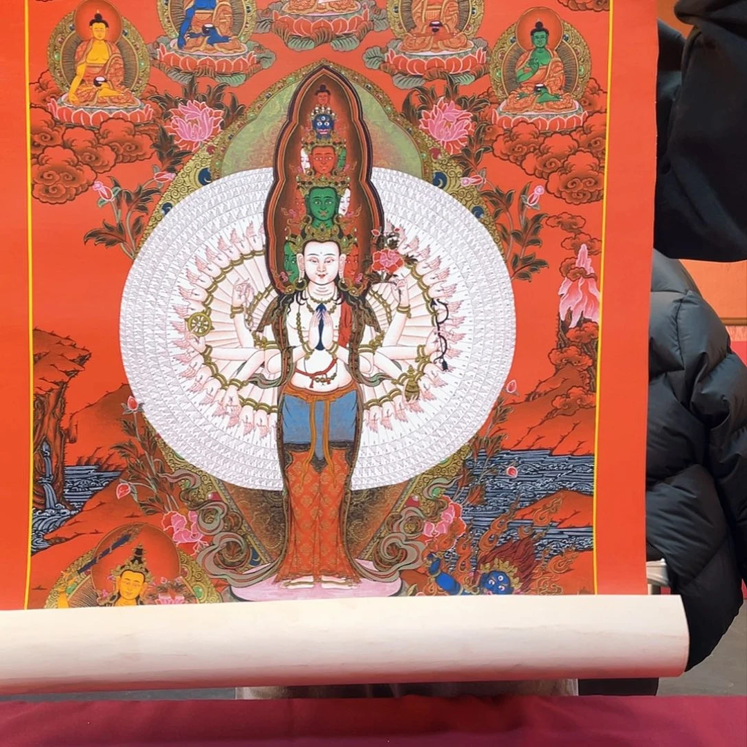 装裱画50×75千手纯手绘