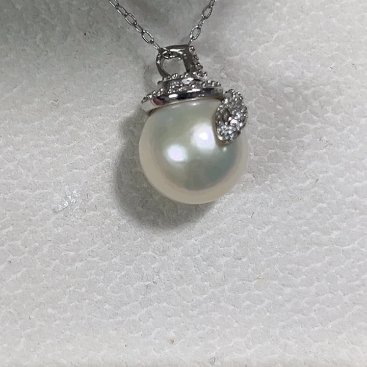 淡水珍珠颈饰银S925镶嵌