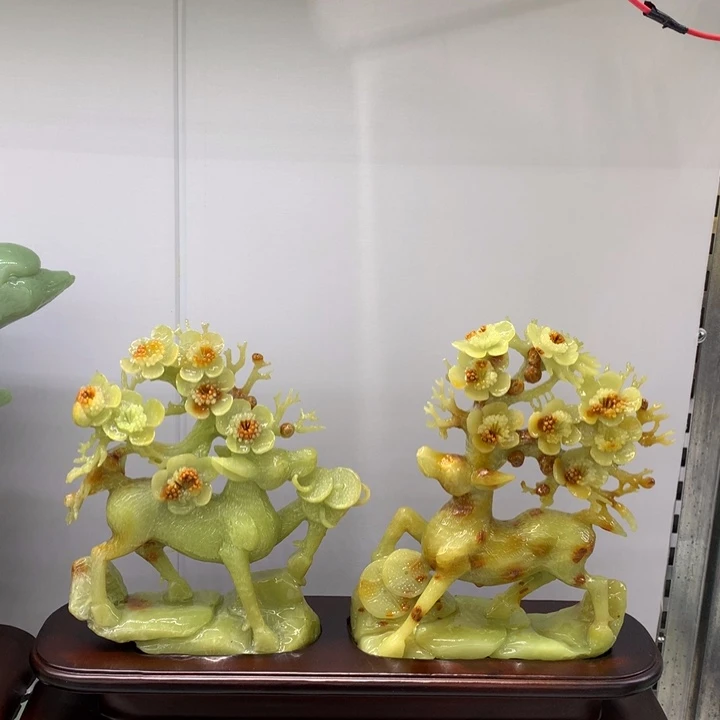 玉家居摆件寓意一路长红