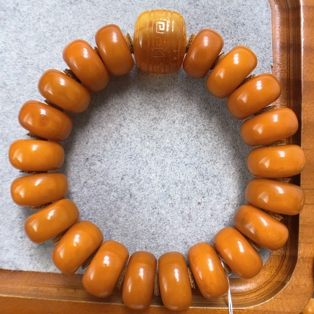 蜜蜡手串未镶嵌蜜蜡手串